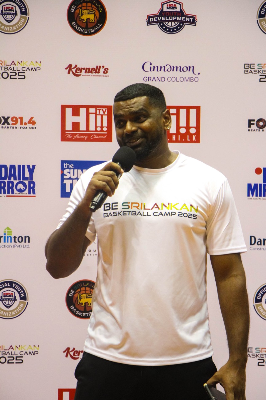 Coach JJ at a BE SriLankan basketball camp